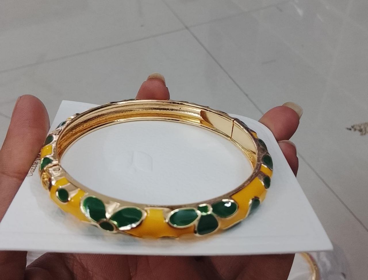 Elegant Minakari Big Flower Kada