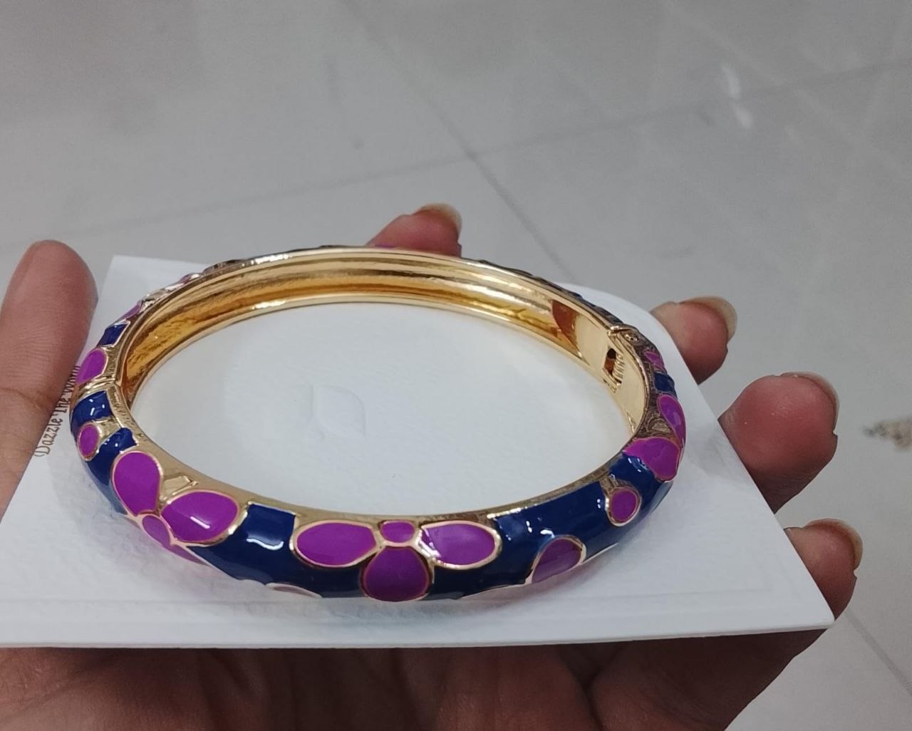 Elegant Minakari Big Flower Kada