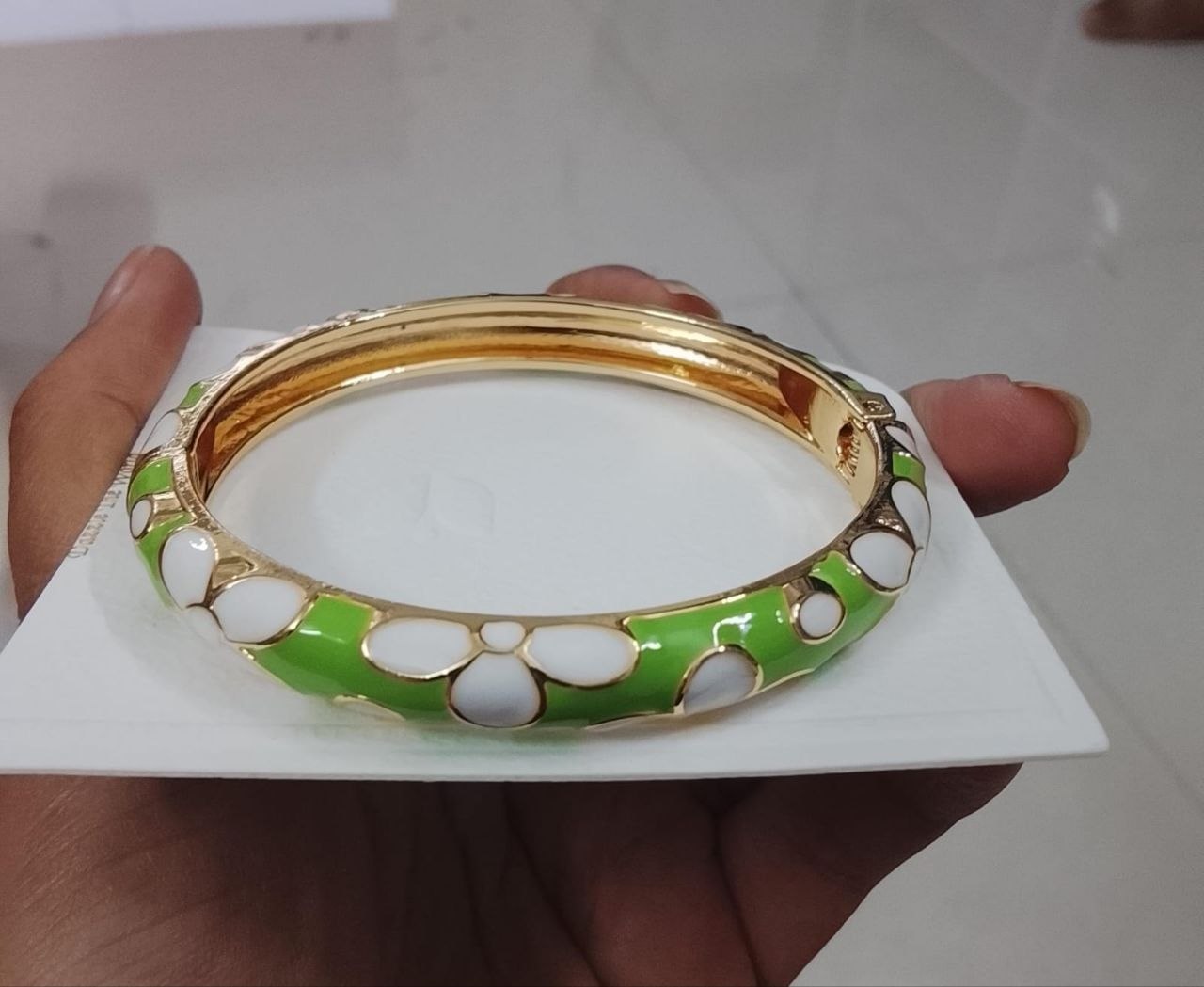 Elegant Minakari Big Flower Kada