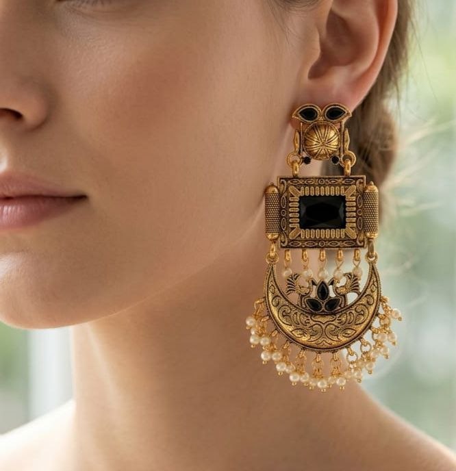 Traditional Long Jhumka Earrings