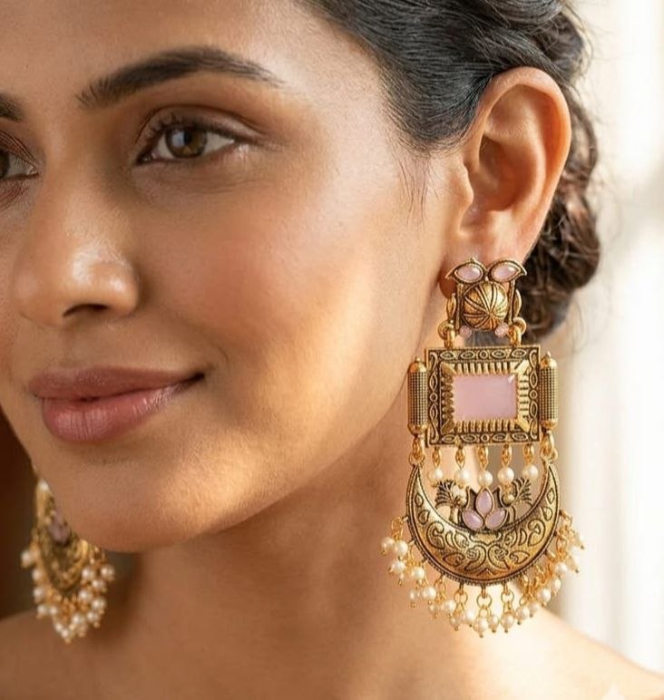 Traditional Long Jhumka Earrings