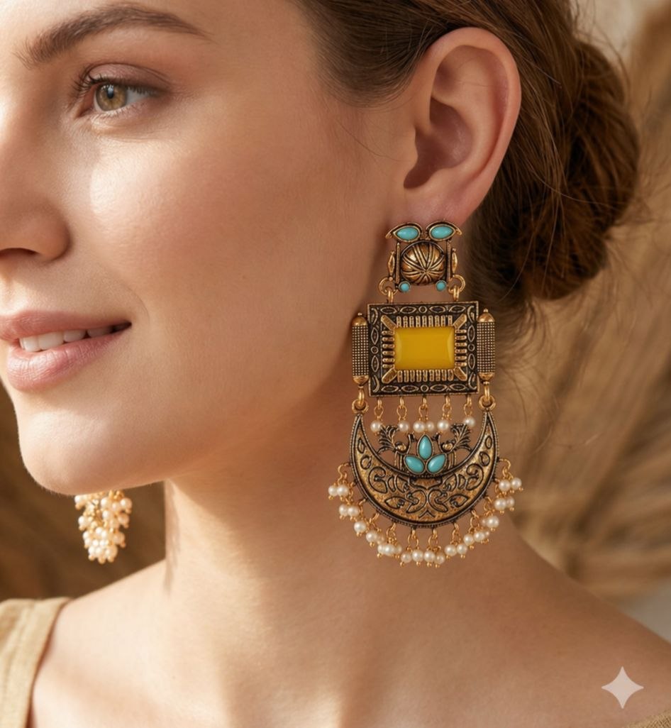 Traditional Long Jhumka Earrings