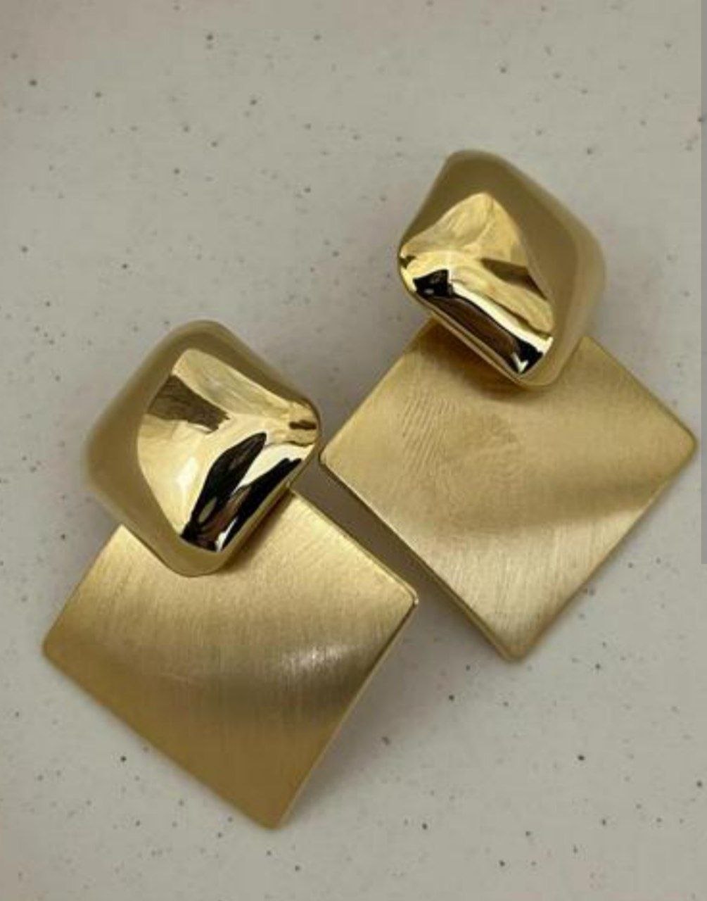Korean Black & White Geometric Earrings