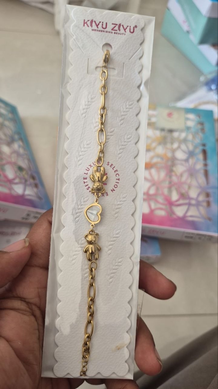 Kiyu Ziyu Romantic Heart Teddy Bracelet