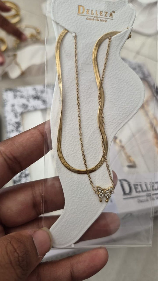 Anti-Tarnish gold plated  anklet for women 1 pcs