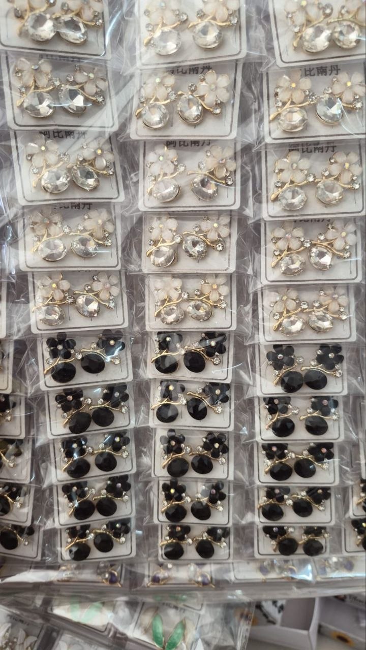Korean Stone Flower Earring