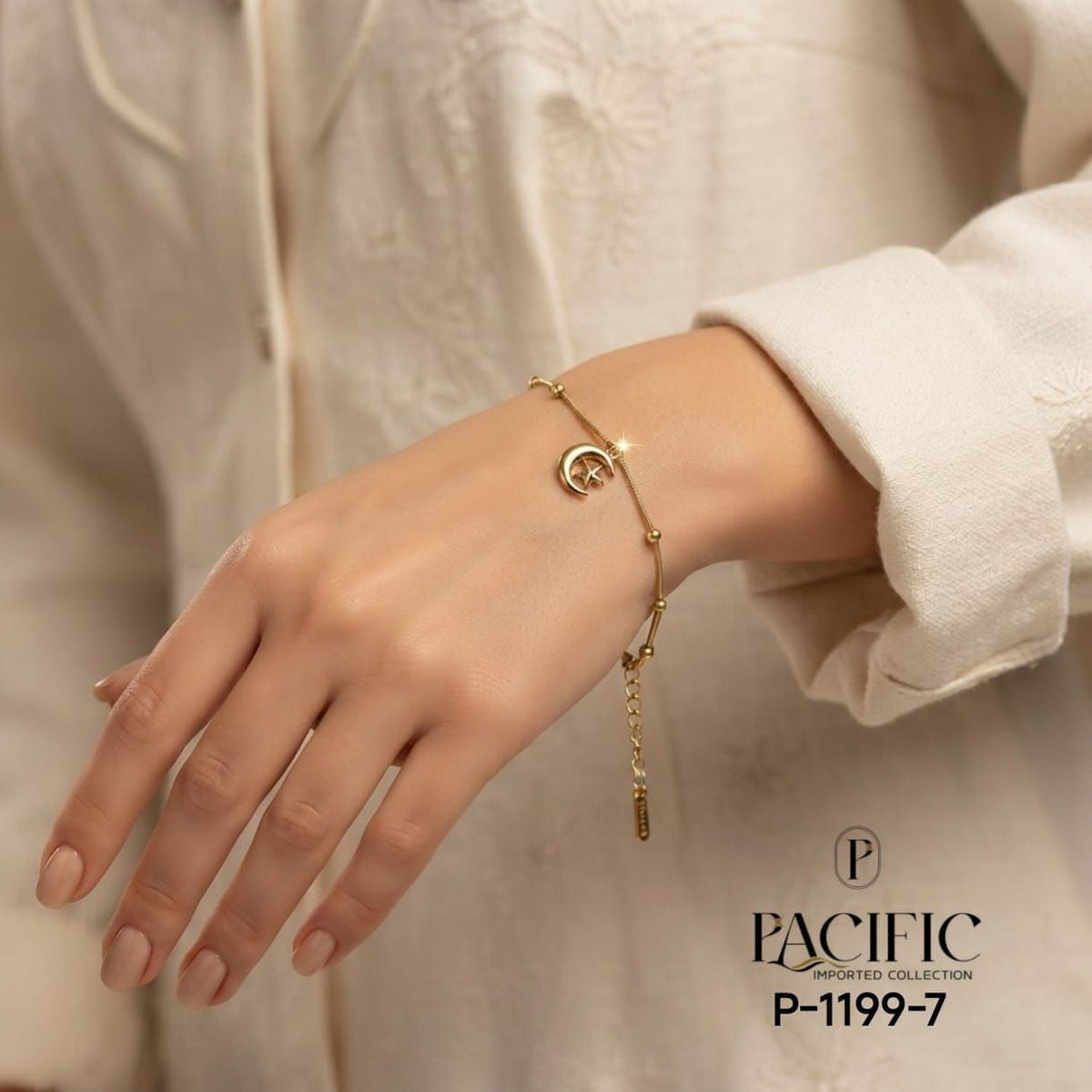 Anti-Tarnish Celestial Moon Star Bracelet
