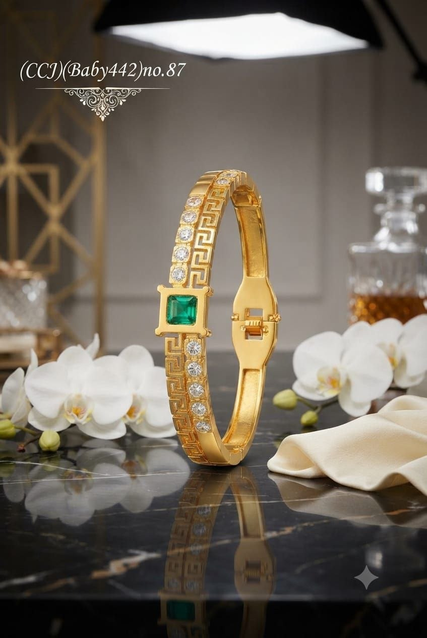 Emerald Maze Anti-Tarnish Baby Bracelet