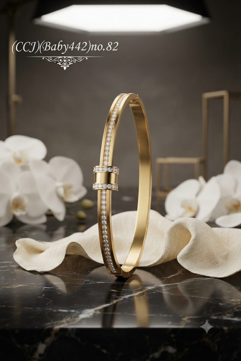 Crystal Line Anti-Tarnish Baby Size Bracelet