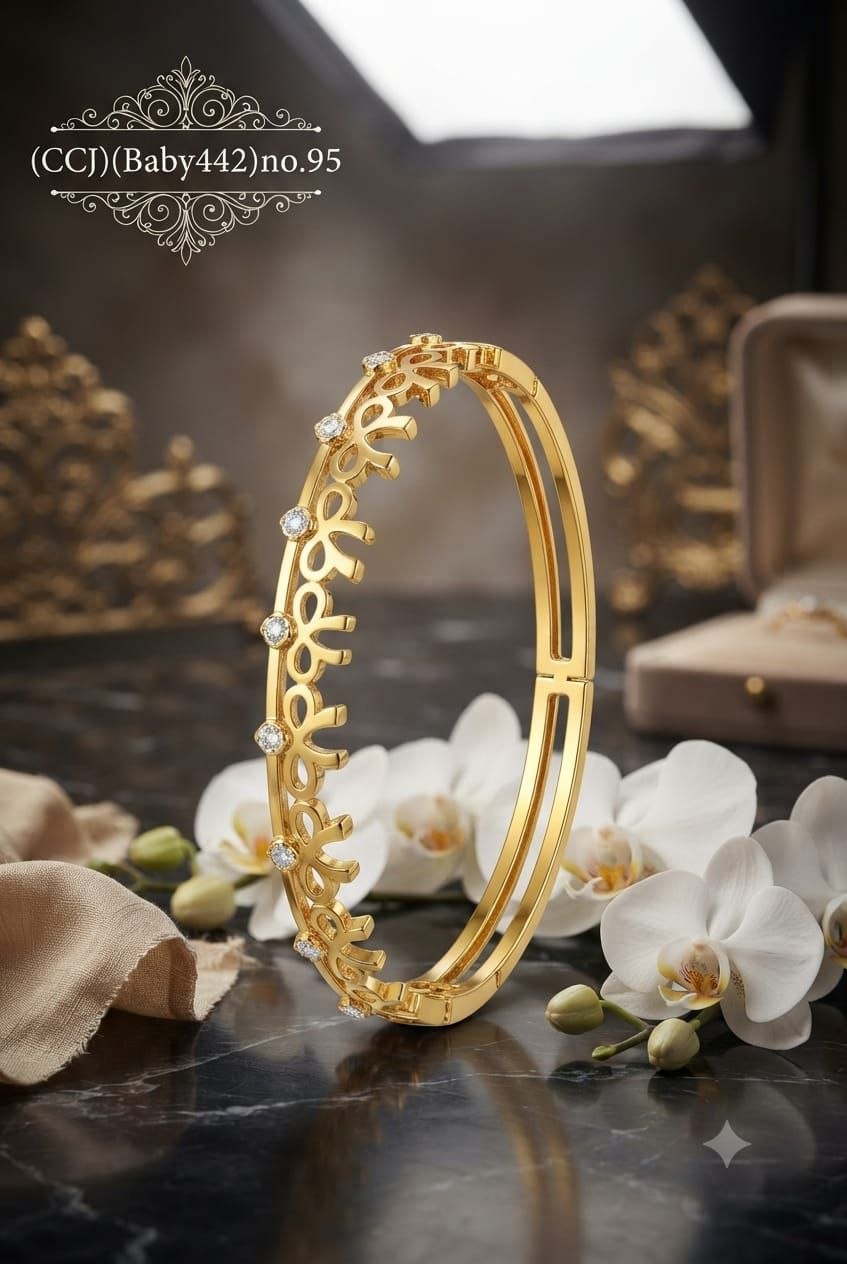 Golden Leaf Vine Anti-Tarnish Baby Size Bracelet