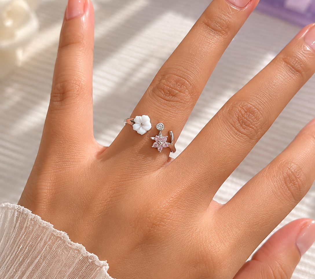 Anti-Tarnish free size ring for women