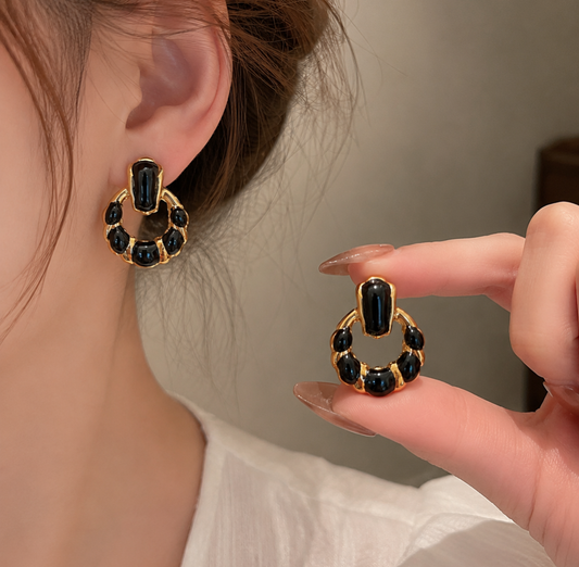 Korean Stylish Black Fashion Earring