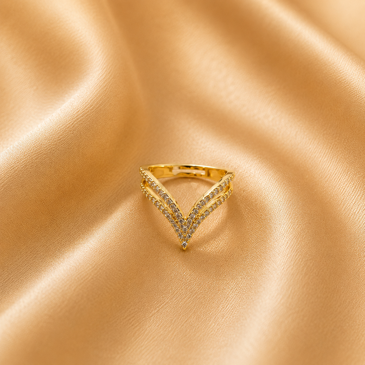 Kiyu Ziyu Adjustable Triple Line V Ring