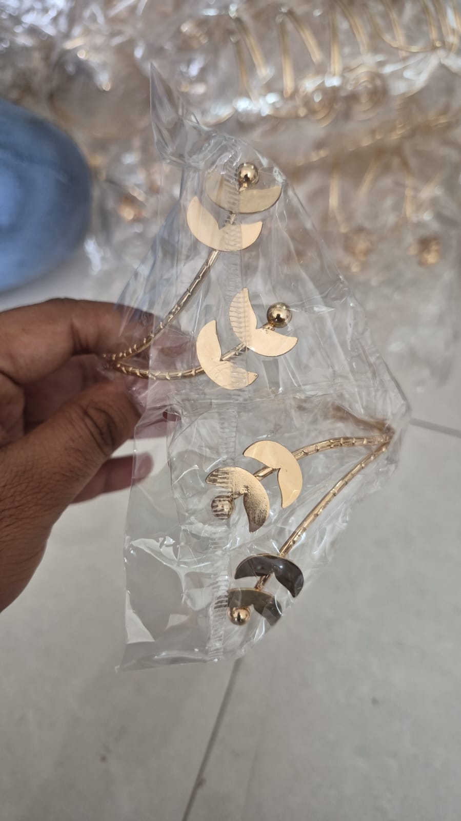 Gold Plated Spiral Upper adjustable Arm Cuff