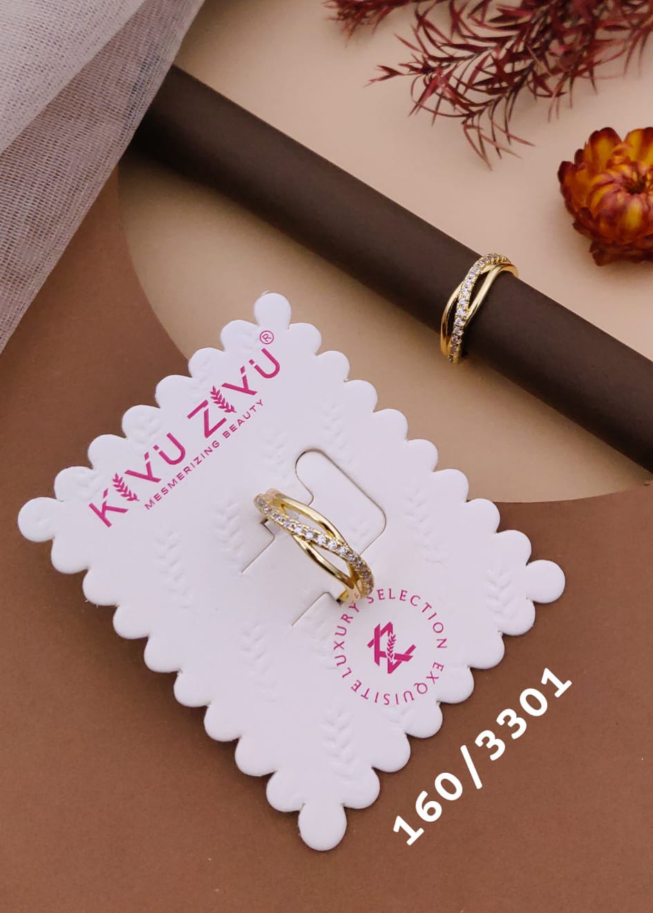 Kiyu ziyu anti tarnished adjustable ring