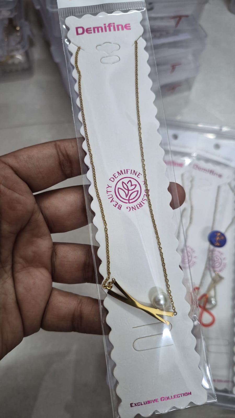 Anti tarnished White Pearl  Necklace