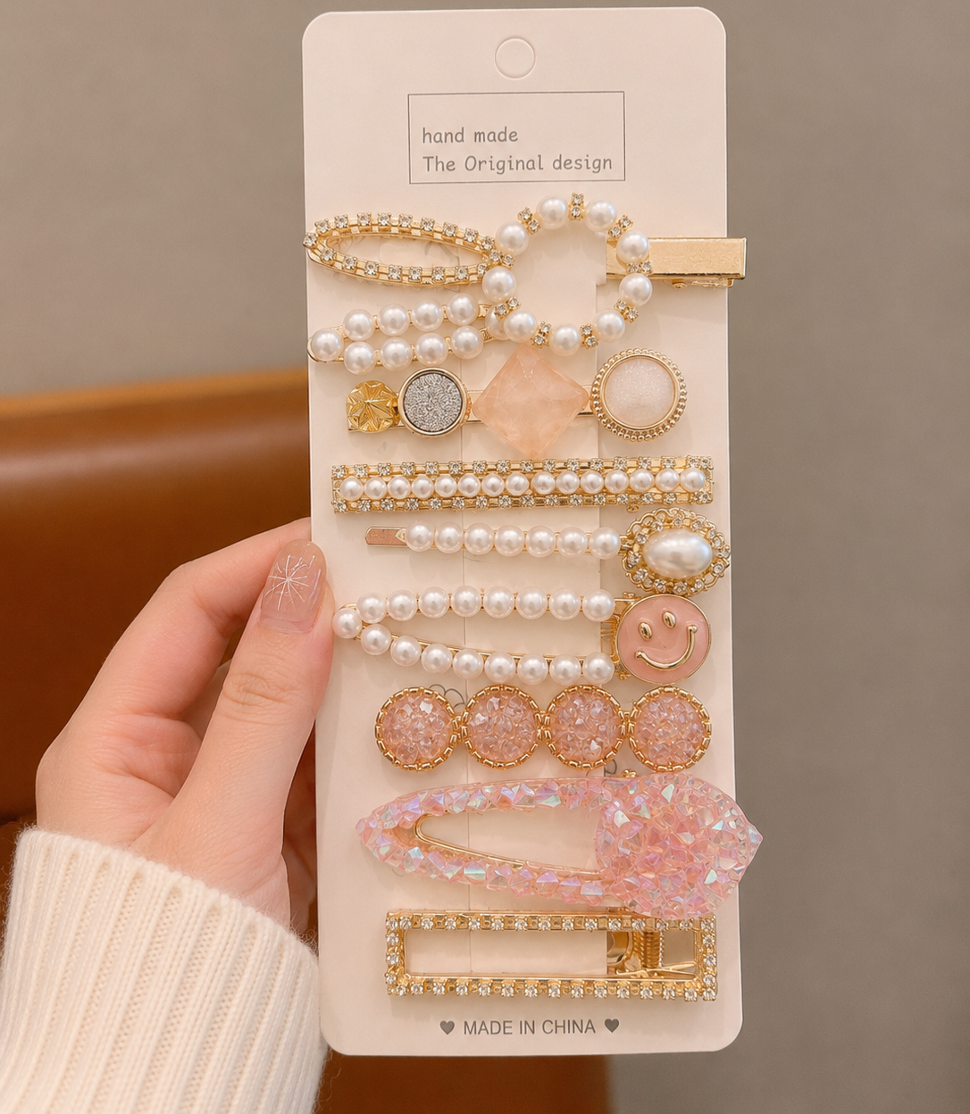 Trendy Stylish Hair Clip Card Set
