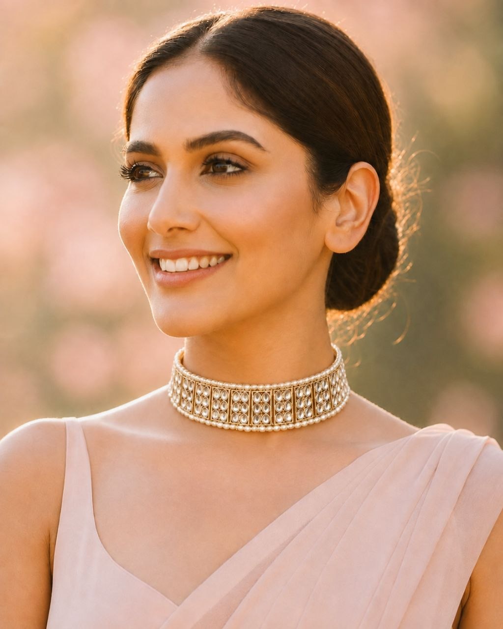 Kundan choker nacklace