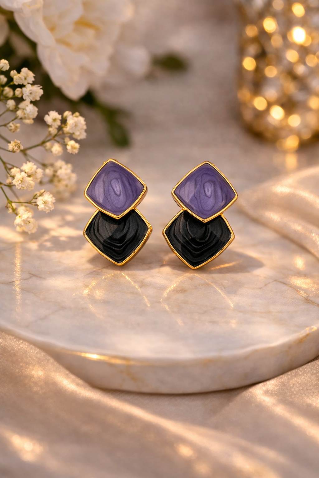 Rhombus shape Geometric earrings