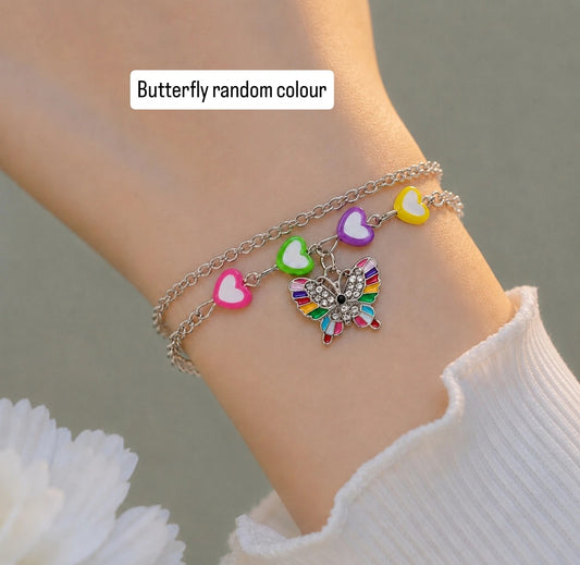 Friendship belt and adjustable bracelet  butterfly colour may come in any color.