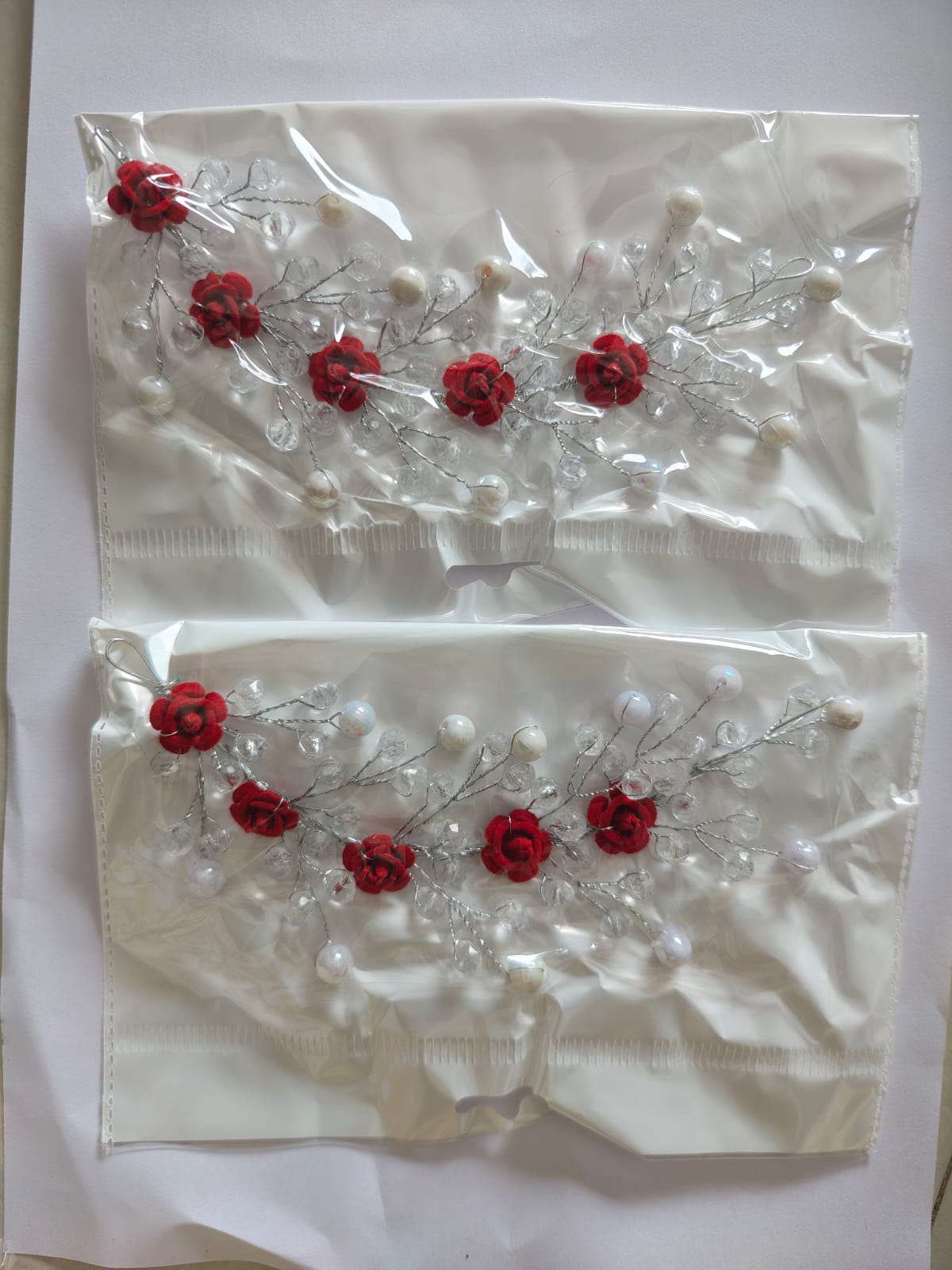 Tiara and hair broach set of 2 pcs