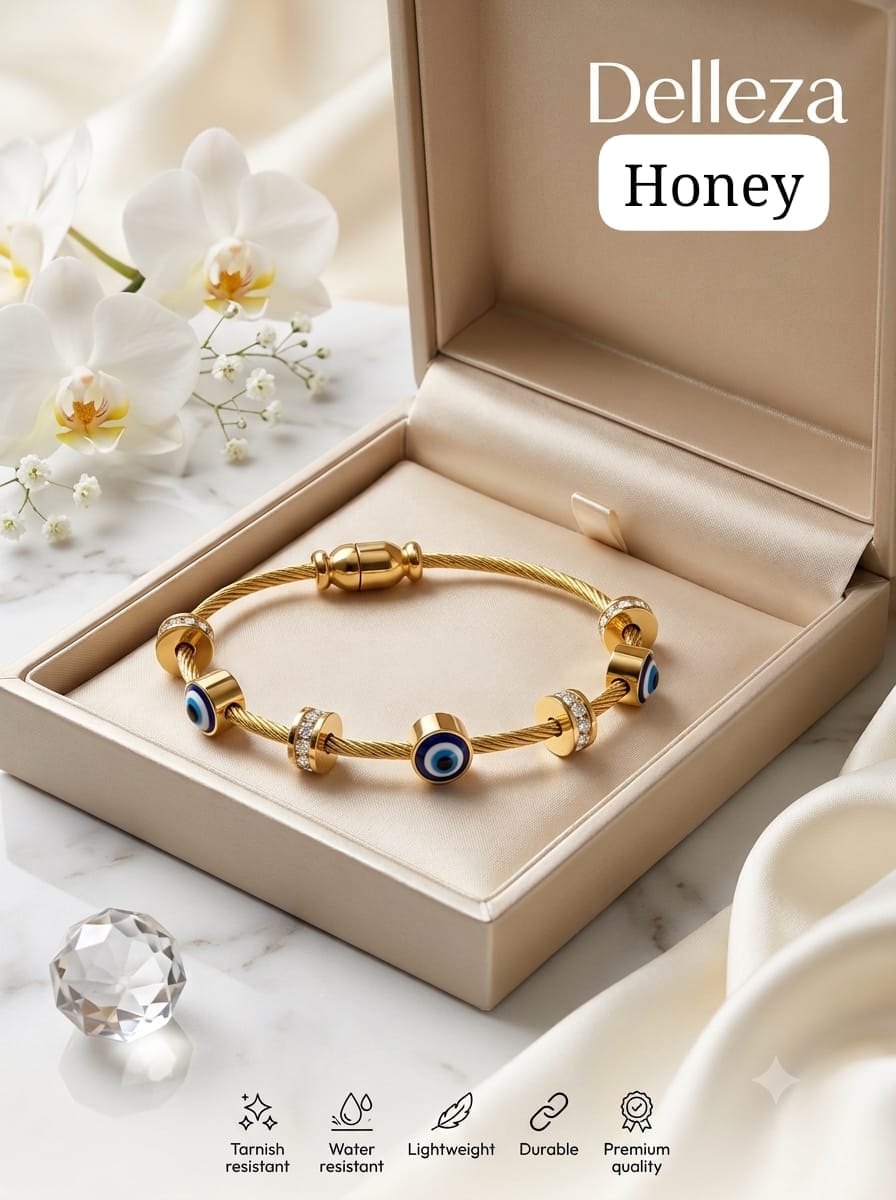 Evil Eye Charm Anti-Tarnish Baby Size Bracelet