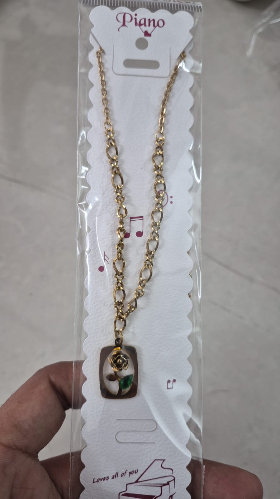 Anti tarnished necklace