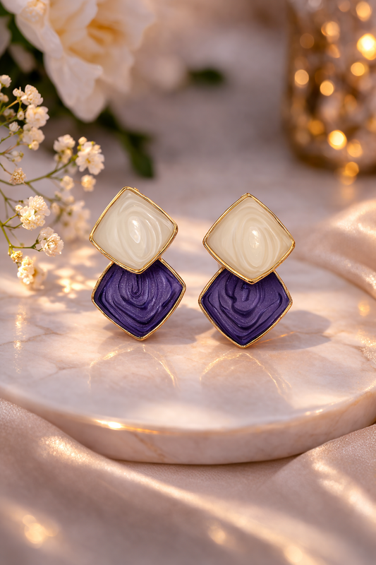 Rhombus shape Geometric earrings