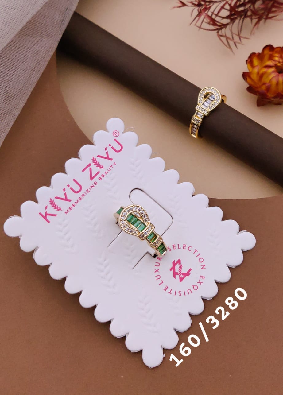Kiyu ziyu anti tarnished adjustable ring