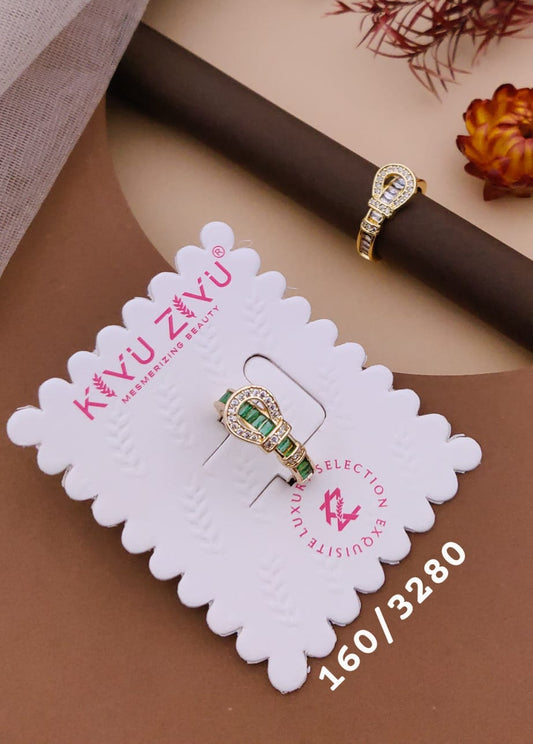 Kiyu ziyu anti tarnished adjustable ring