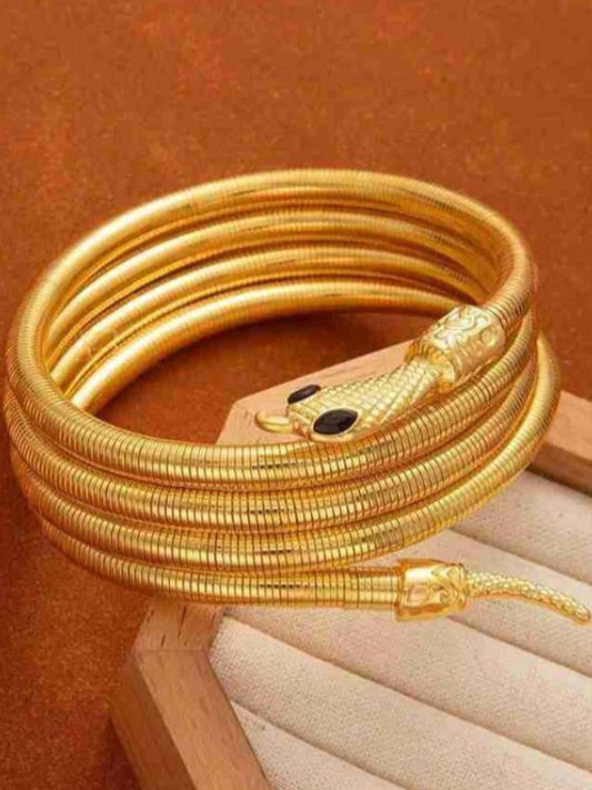 Golden Snake Bendable Necklace – Multi-Way Wearable Jewelry | Viral Foldable Choker | Necklace