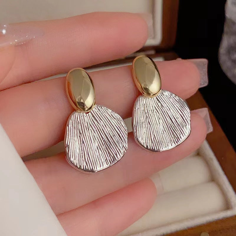Korean silver drop earring