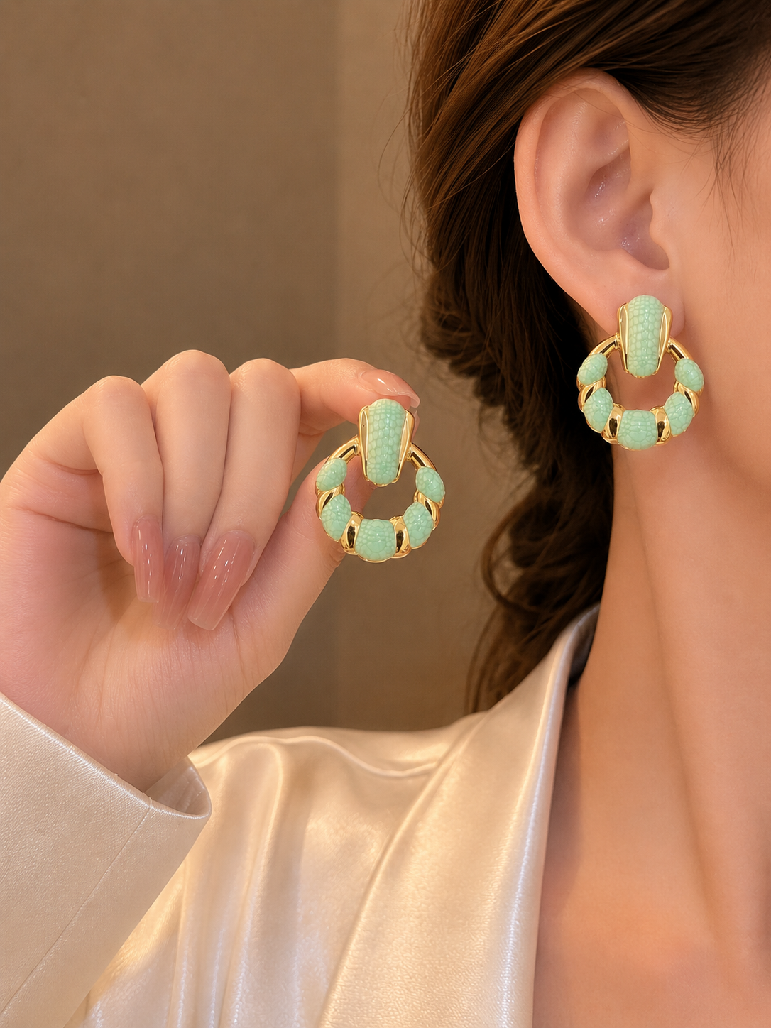 Korean Design Shell Earring