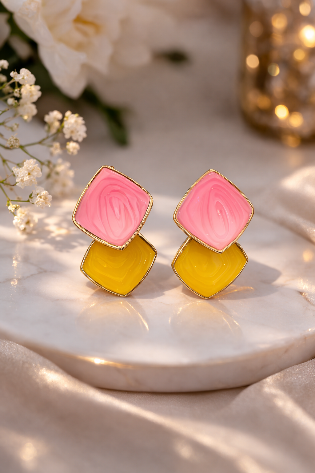 Rhombus shape Geometric earrings