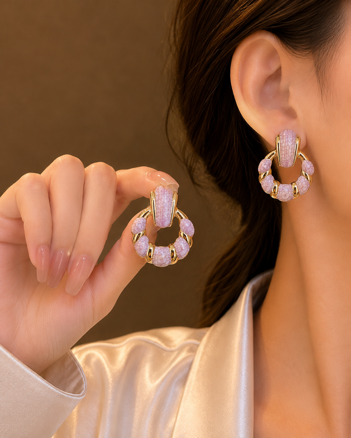 Korean Design Shell Earring