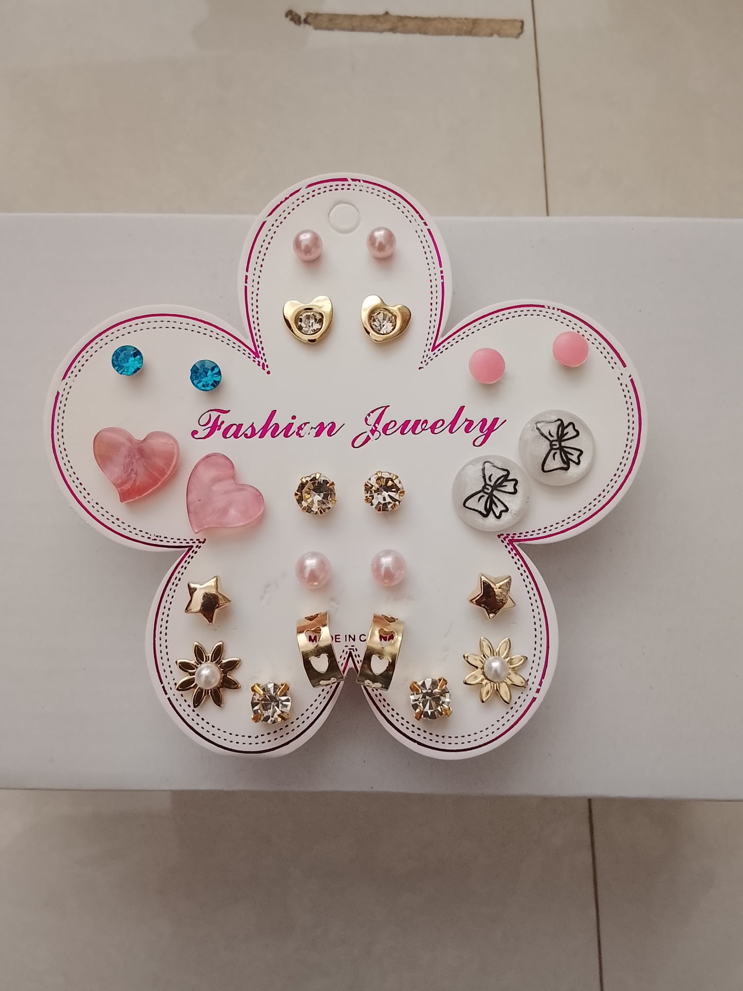 Korean earring combo set 12
