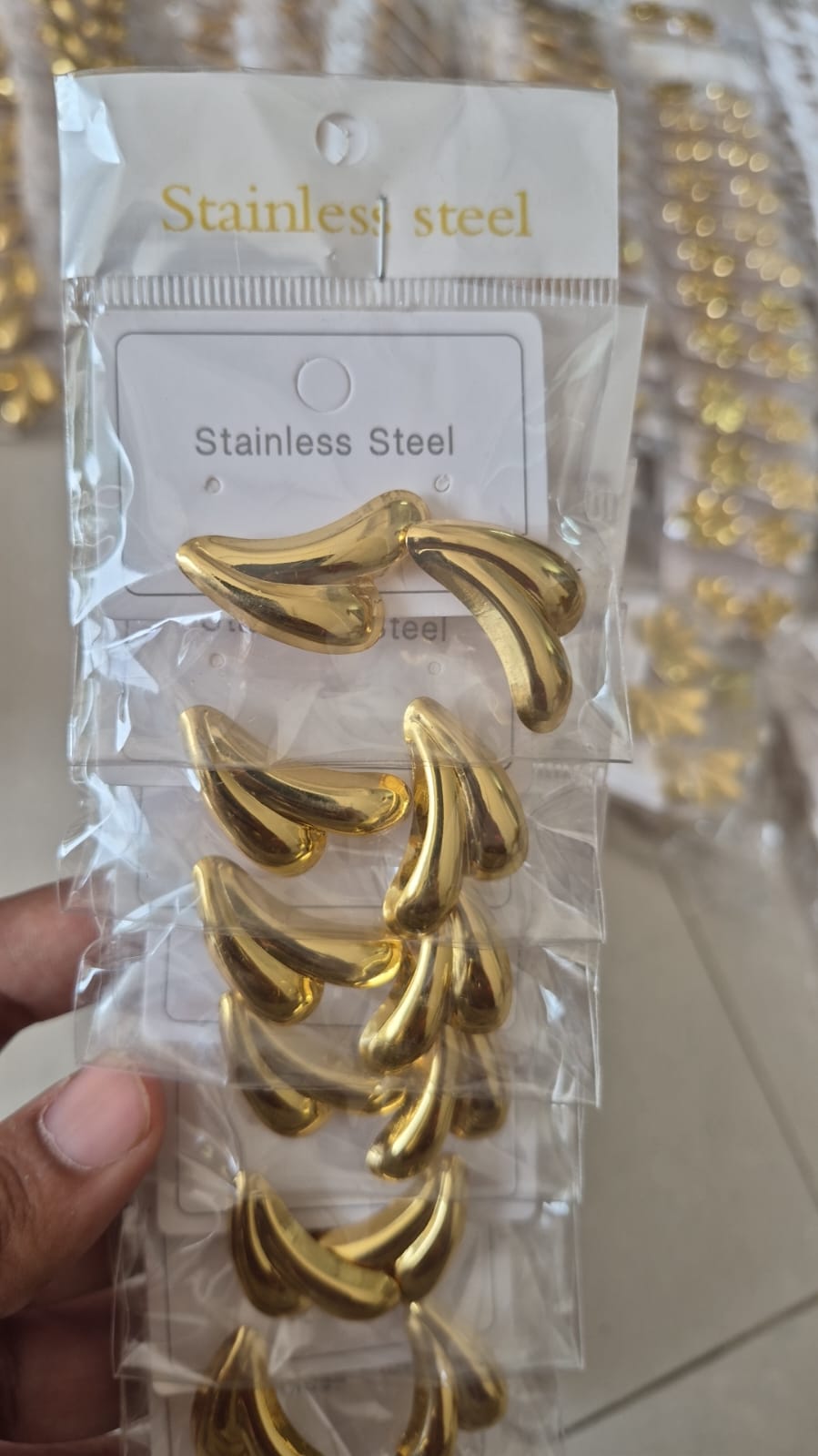 Heart shaped stainless steel earring for women