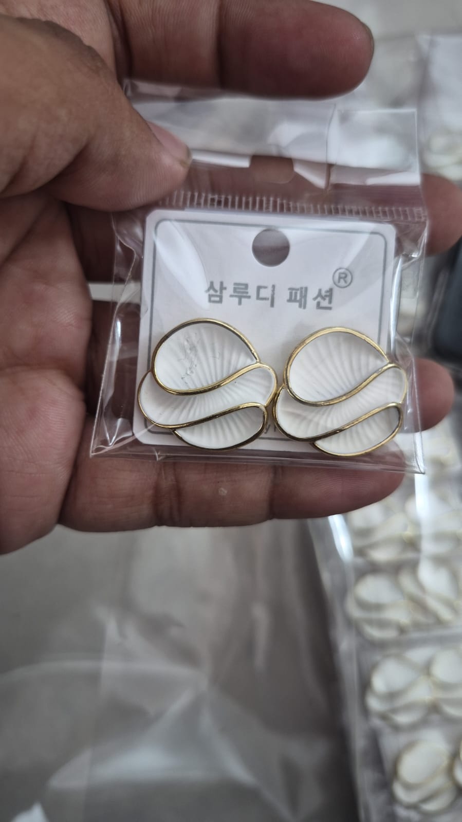 Fashion Earings Gold Plated Stud  Earrings For Womens Girls