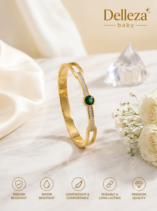 Emerald Line Anti-Tarnish Baby Size Bracelet