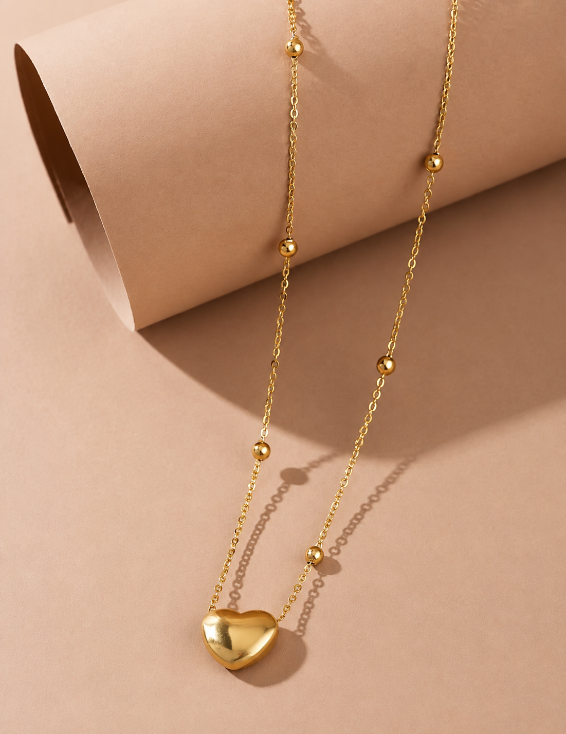 Heart Pendant Necklace stainless steel