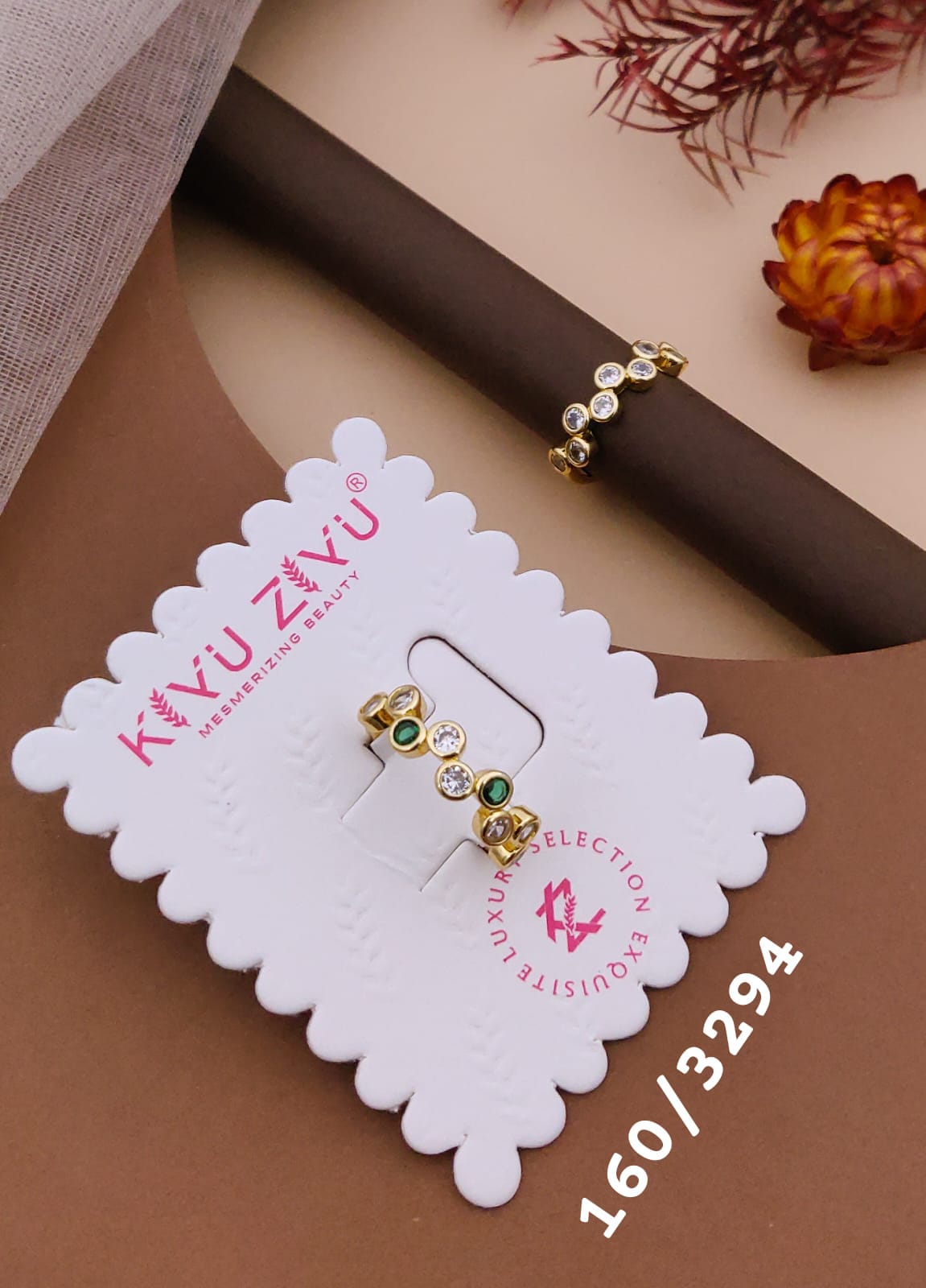 Kiyu ziyu anti tarnished adjustable ring