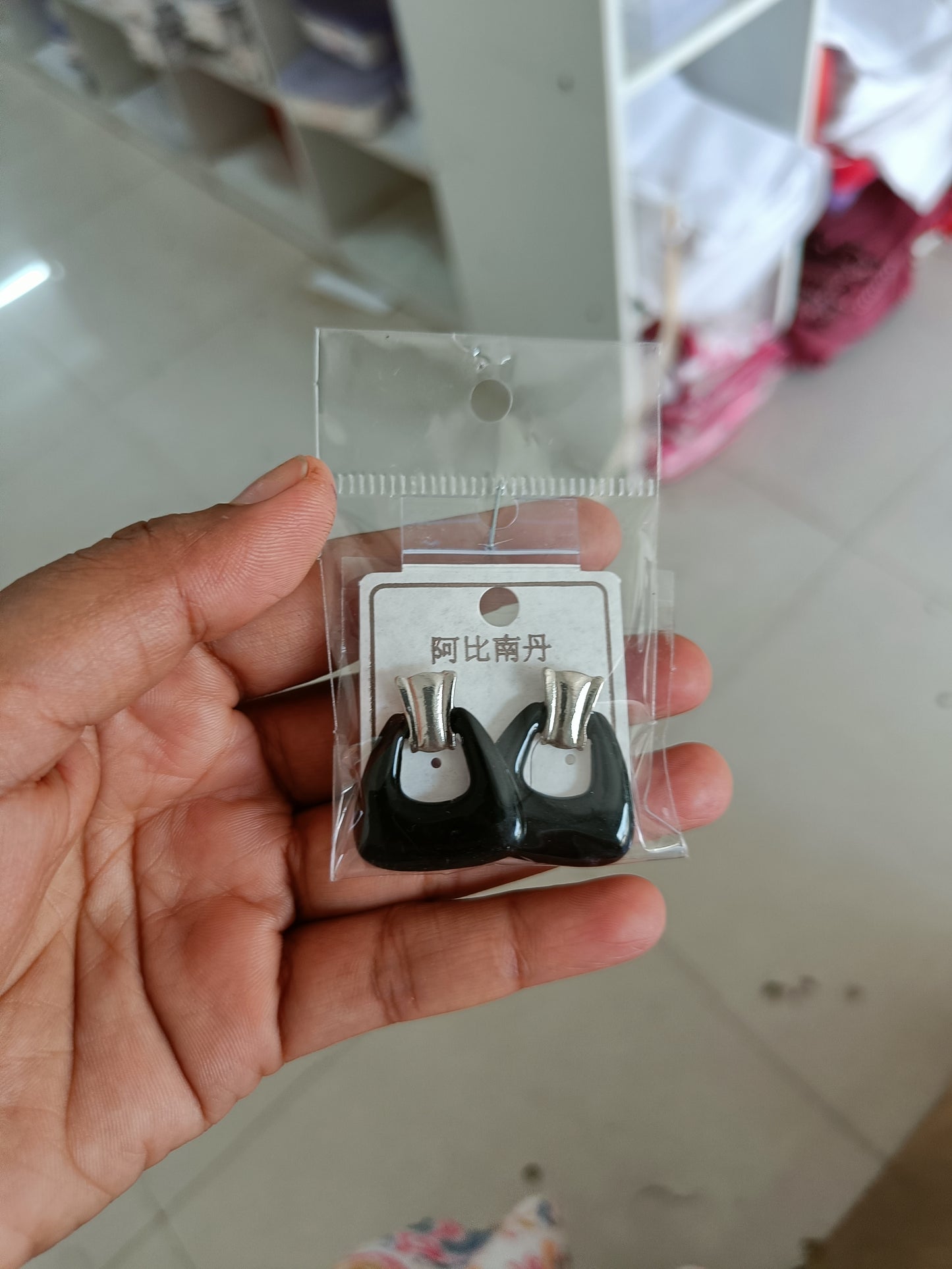 Korean triangle shape earring
