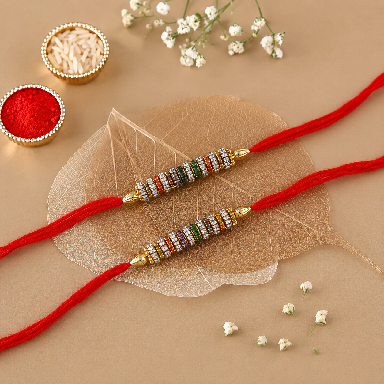 Set of 2 pcs fancy rakhi