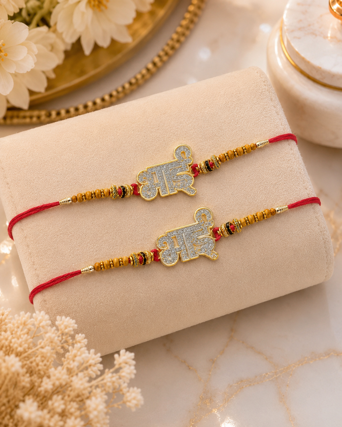 Set of 2 pcs fancy rakhi