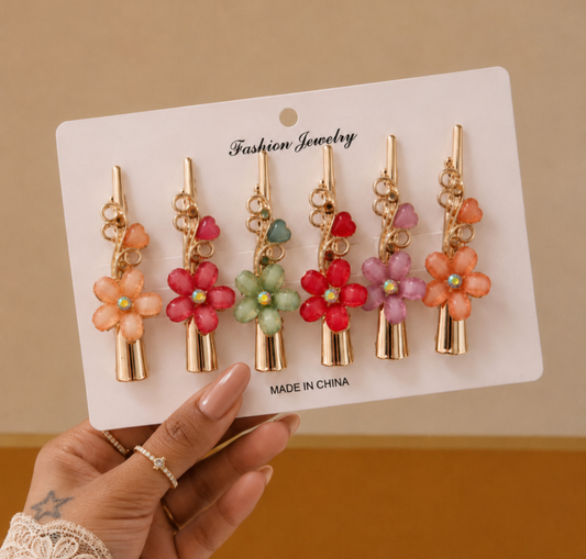 Crocodile heavy metal hair clips set of 6 pcs
