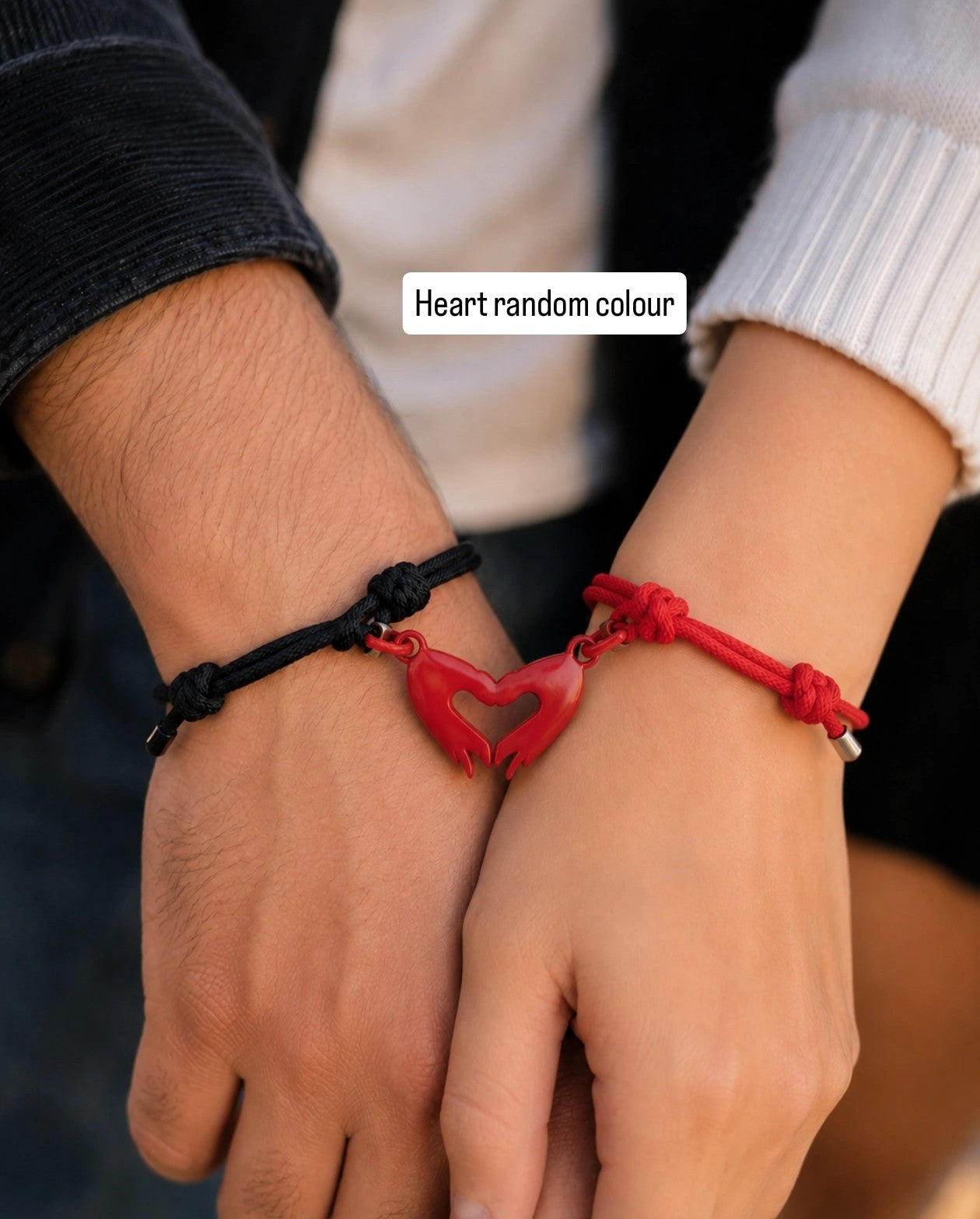 magnet friendship belt and couple bracelet heart may come in any colour