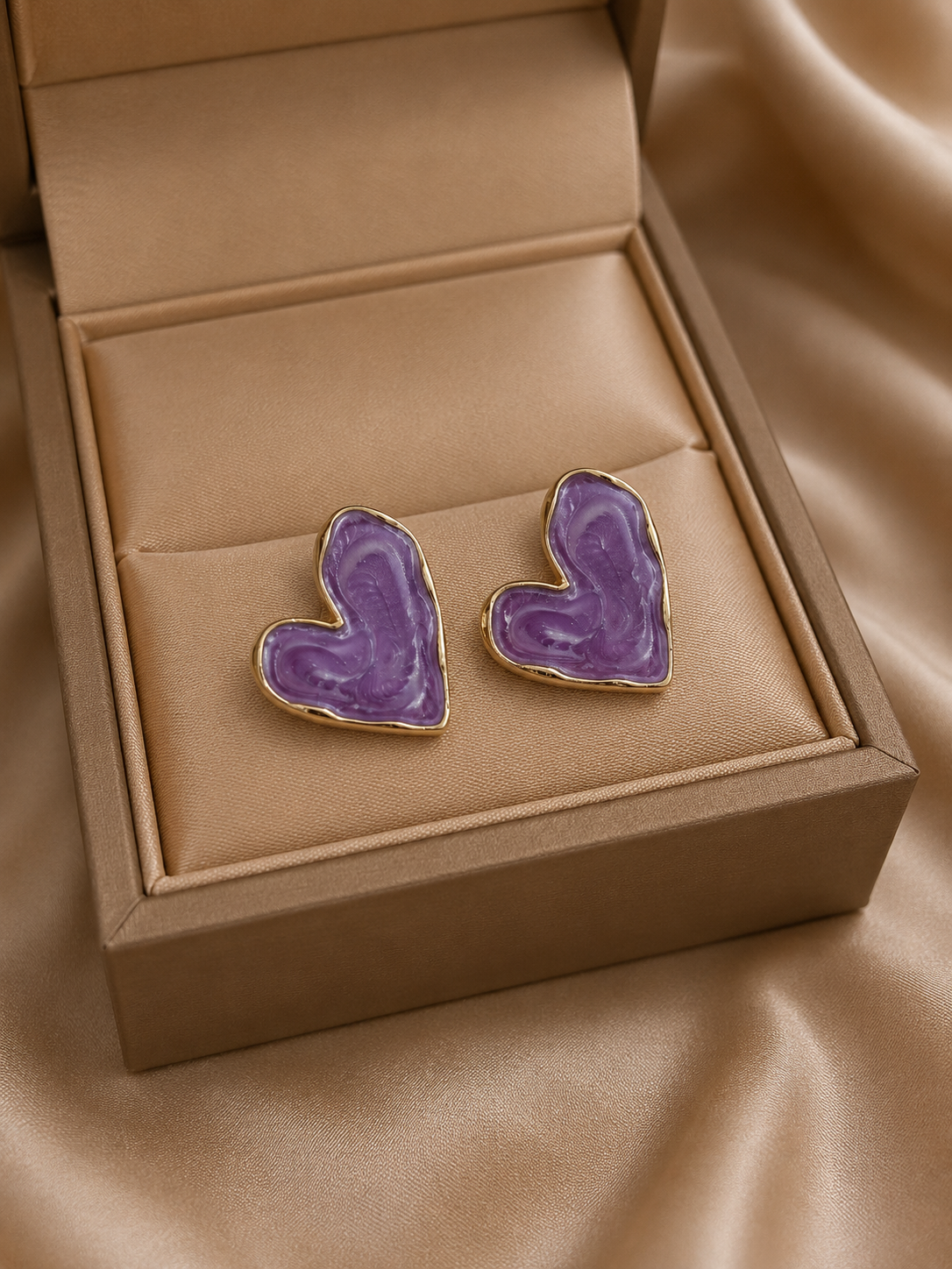 Korean Design Trendy Colorfull Heart Shape earring