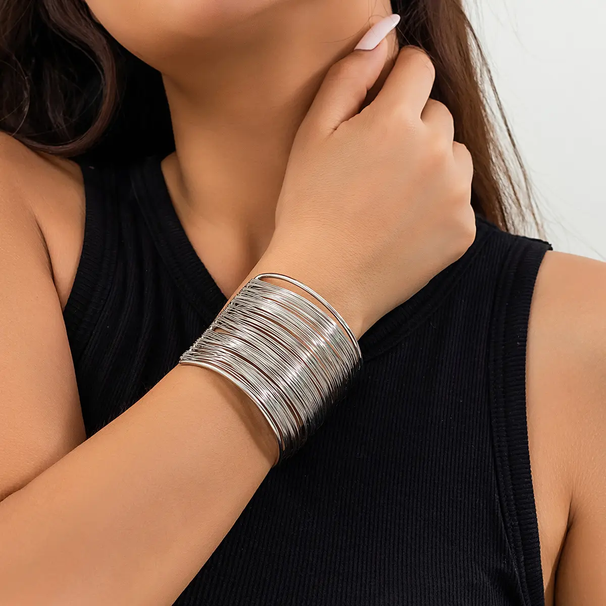 Coil Statement Cuff Bracelet