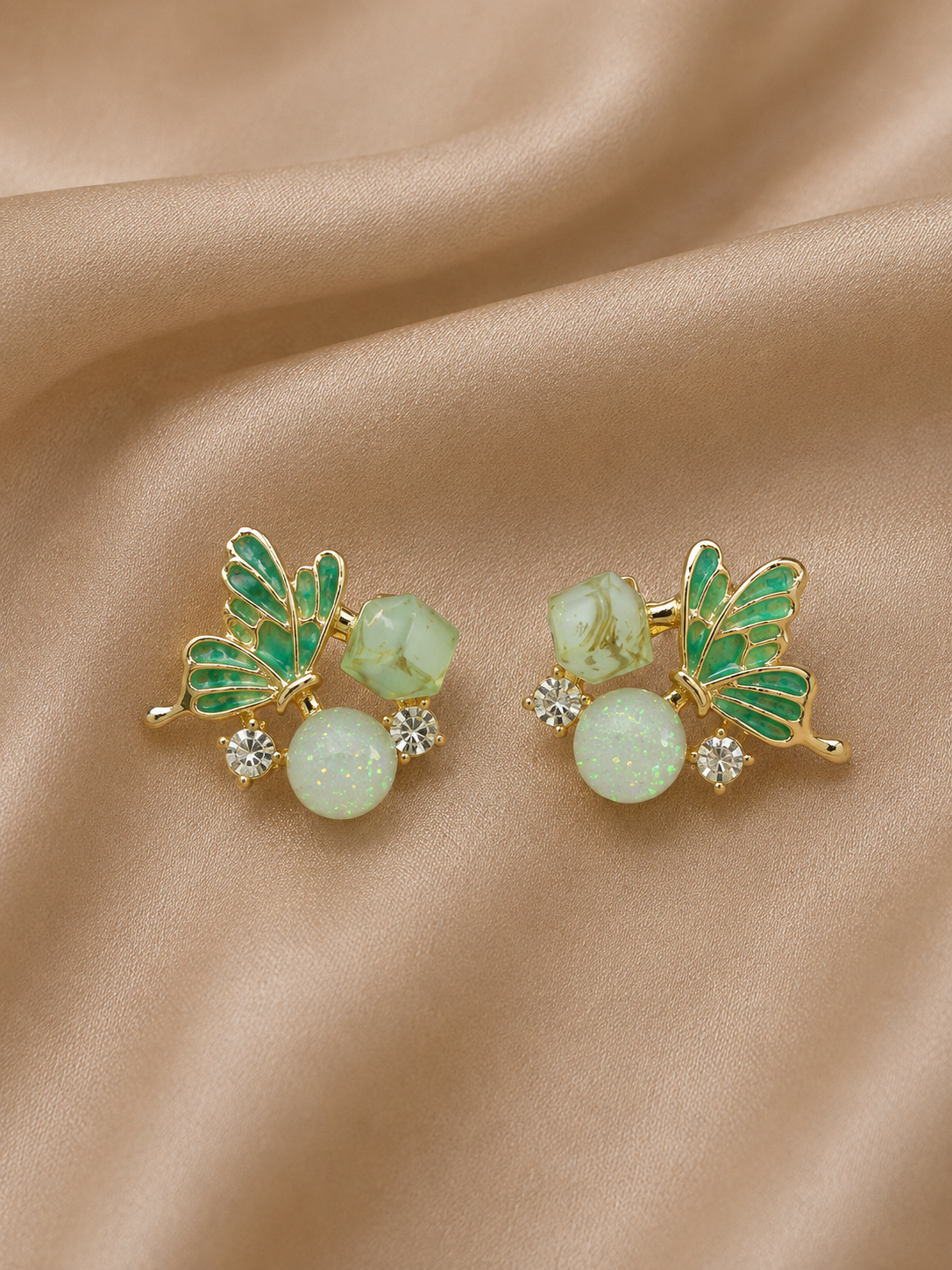 Korean Design Cute Butterfly Colourful Drop Earring