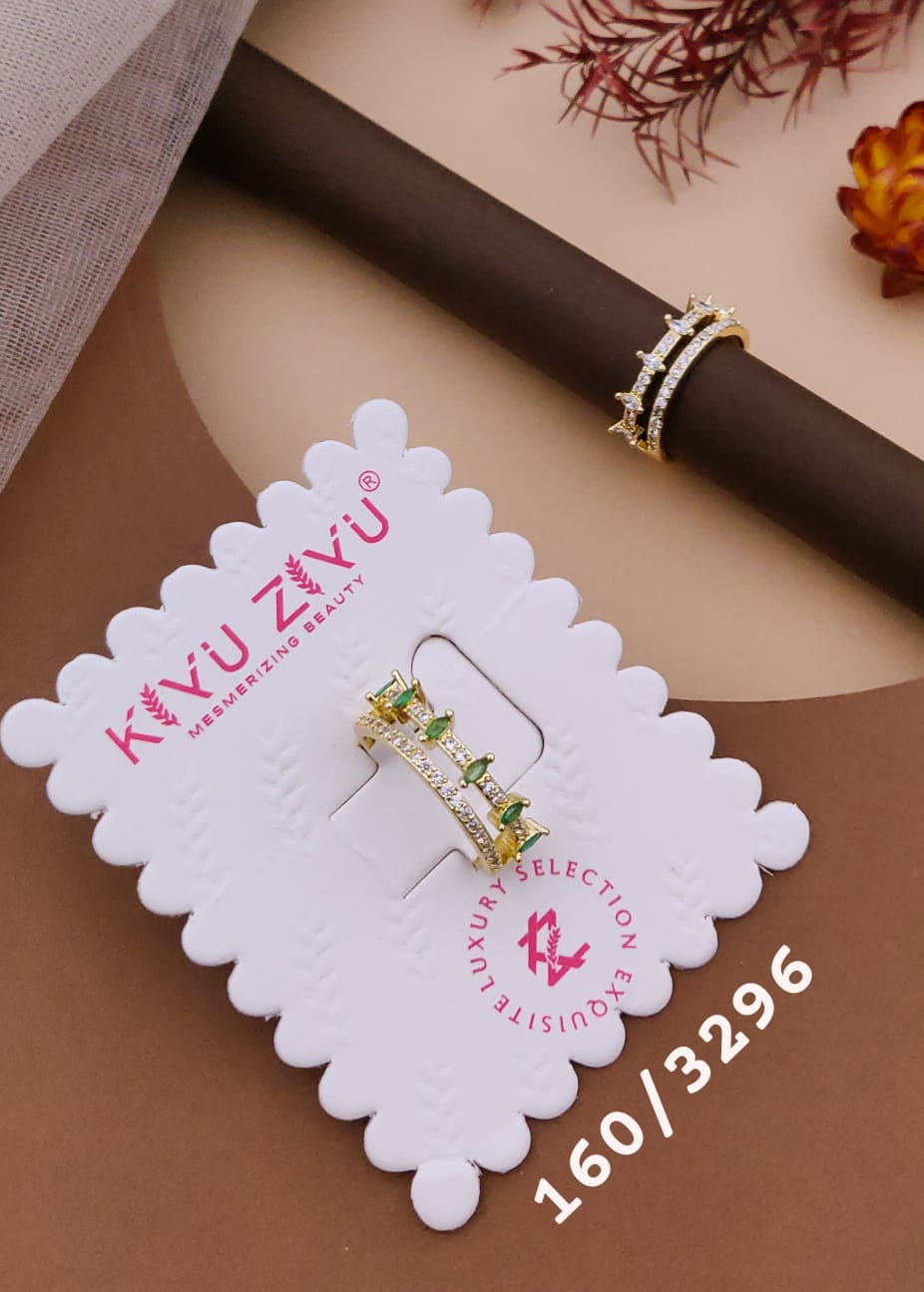 Kiyu ziyu anti tarnished adjustable ring